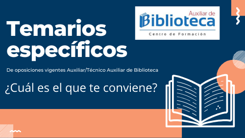 Oposiciones auxiliar de biblioteca