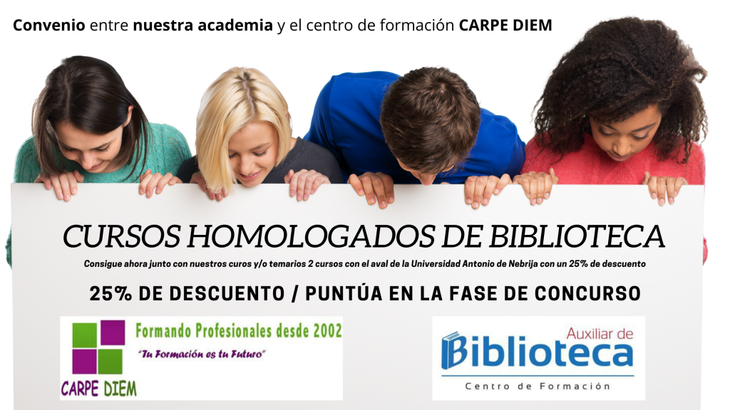 cursos homologados biblioteca