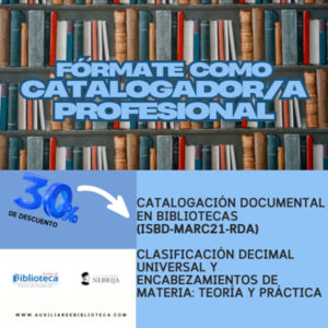 CATALOGAR SIN MARCO PEQUEÑA Academia Auxiliar de Biblioteca